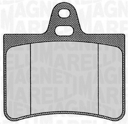 Bromsbeläggsats, Bakaxel Magneti marelli 363916060180 MAGNETI MARELLI
