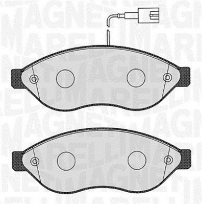 Bromsbeläggsats, Framaxel Magneti marelli 363916060189 MAGNETI MARELLI