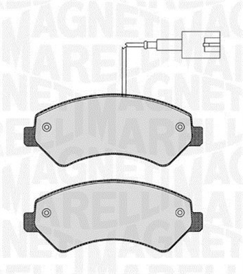 Bromsbeläggsats, Framaxel Magneti marelli 363916060190 MAGNETI MARELLI