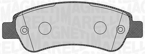 Bromsbeläggsats, Bakaxel MAGNETI MARELLI