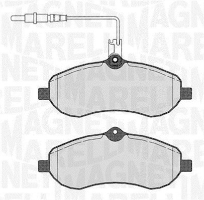 Bromsbeläggsats, Framaxel Magneti marelli 363916060193 MAGNETI MARELLI