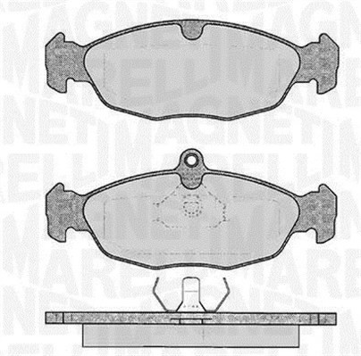 Bromsbeläggsats, Framaxel Magneti marelli 363916060208 MAGNETI MARELLI