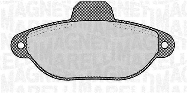 Bromsbeläggsats, Framaxel Magneti marelli 363916060220 MAGNETI MARELLI