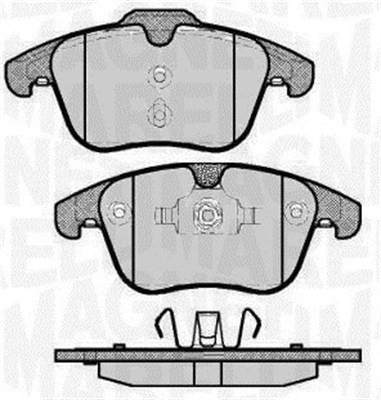 Bromsbeläggsats, Framaxel Magneti marelli 363916060263 MAGNETI MARELLI