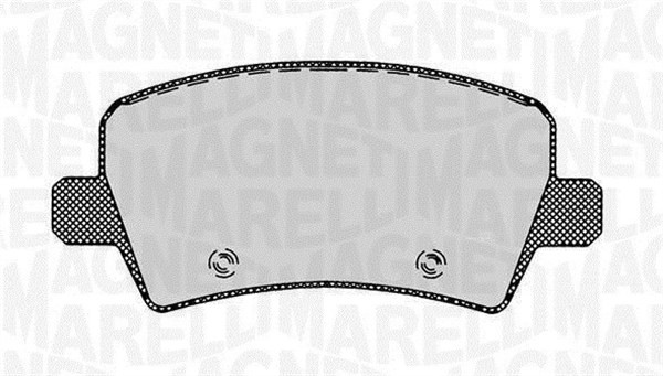 Bromsbeläggsats, Bakaxel Magneti marelli 363916060264 MAGNETI MARELLI