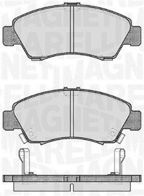 Bromsbeläggsats, Framaxel Magneti marelli 363916060276 MAGNETI MARELLI
