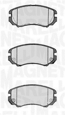 Bromsbeläggsats, Framaxel Magneti marelli 363916060277 MAGNETI MARELLI