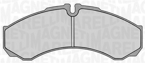 Bromsbeläggsats, Framaxel, Bakaxel Magneti marelli 363916060283 MAGNETI MARELLI