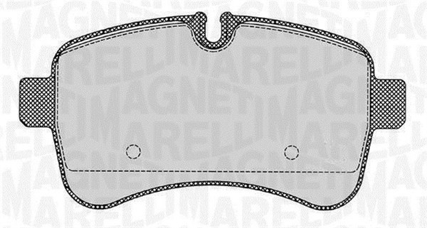 Bromsbeläggsats, Bakaxel Magneti marelli 363916060284 MAGNETI MARELLI