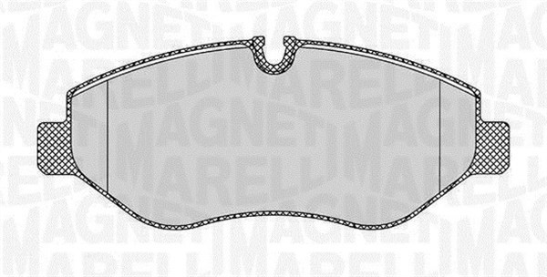 Bromsbeläggsats, Framaxel Magneti marelli 363916060298 MAGNETI MARELLI