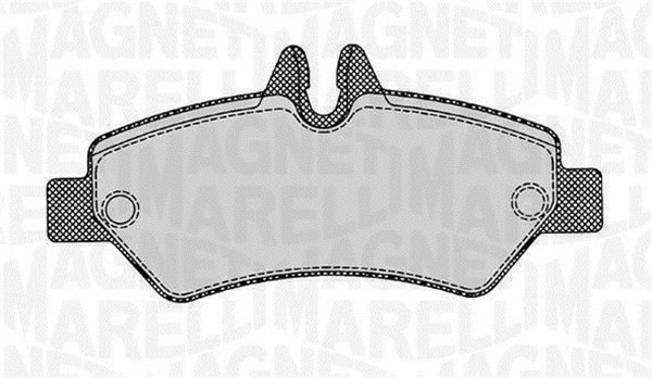 Bromsbeläggsats, Bakaxel Magneti marelli 363916060300 MAGNETI MARELLI
