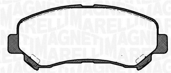 Bromsbeläggsats, Framaxel MAGNETI MARELLI