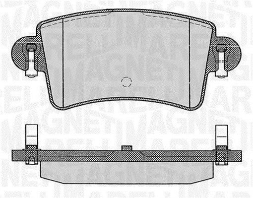 Bromsbeläggsats, Bakaxel Magneti marelli 363916060365 MAGNETI MARELLI