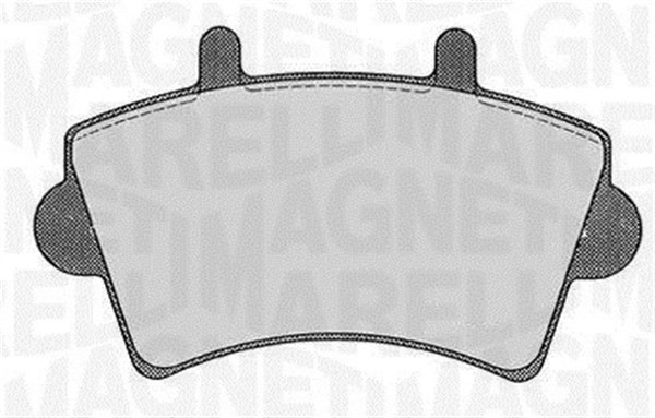 Bromsbeläggsats, Framaxel Magneti marelli 363916060366 MAGNETI MARELLI