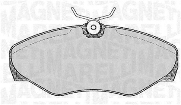 Bromsbeläggsats, Framaxel Magneti marelli 363916060371 MAGNETI MARELLI
