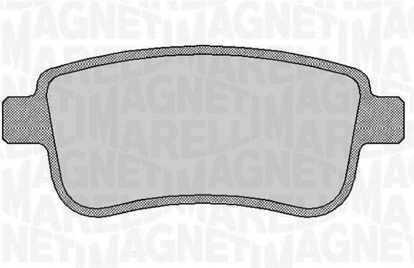 Bromsbeläggsats, Bakaxel Magneti marelli 363916060382 MAGNETI MARELLI