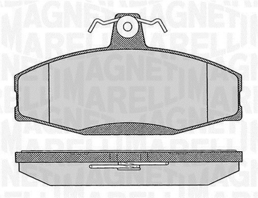 Bromsbeläggsats, Framaxel Magneti marelli 363916060397 MAGNETI MARELLI