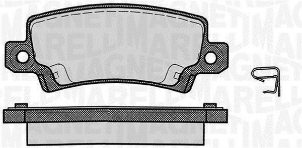 Bromsbeläggsats, Bakaxel MAGNETI MARELLI