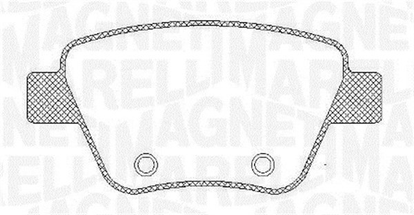 Bromsbeläggsats, Bakaxel Magneti marelli 363916060441 MAGNETI MARELLI