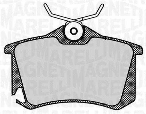 Bromsbeläggsats, Bakaxel Magneti marelli 363916060444 MAGNETI MARELLI