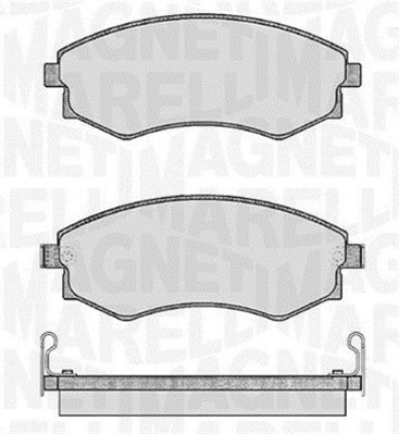 Bromsbeläggsats, Framaxel Magneti marelli 363916060467 MAGNETI MARELLI
