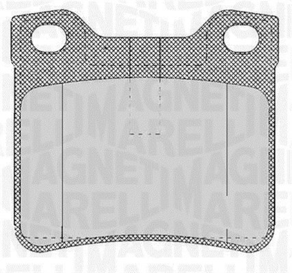 Bromsbeläggsats, Bakaxel Magneti marelli 363916060482 MAGNETI MARELLI