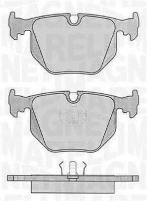 Bromsbeläggsats, Bakaxel Magneti marelli 363916060485 MAGNETI MARELLI