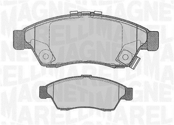 Bromsbeläggsats, Framaxel Magneti marelli 363916060490 MAGNETI MARELLI