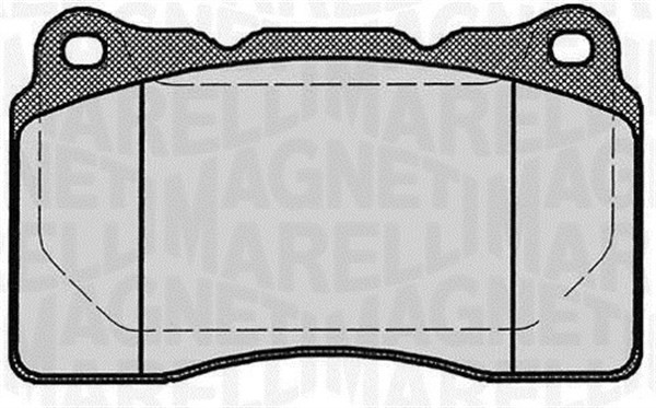 Bromsbeläggsats, Framaxel Magneti marelli 363916060499 MAGNETI MARELLI