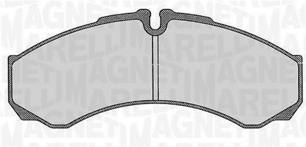 Bromsbeläggsats, Framaxel Magneti marelli 363916060526 MAGNETI MARELLI