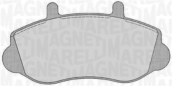 Bromsbeläggsats, Framaxel Magneti marelli 363916060544 MAGNETI MARELLI