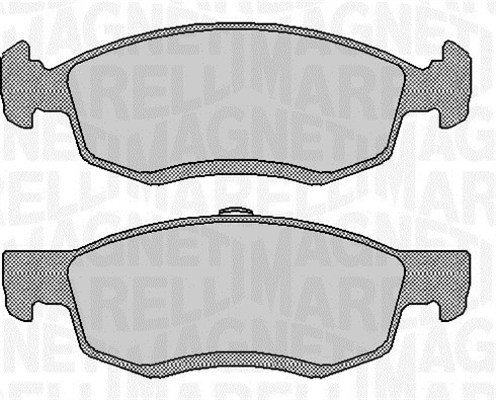 Bromsbeläggsats, Framaxel Magneti marelli 363916060545 MAGNETI MARELLI