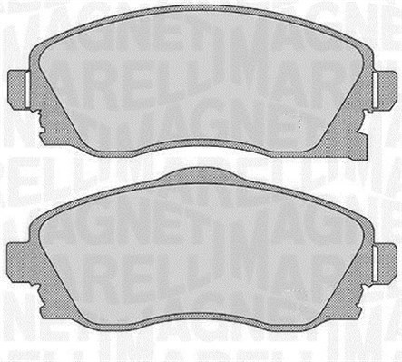 Bromsbeläggsats, Framaxel Magneti marelli 363916060551 MAGNETI MARELLI