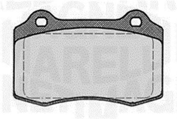 Bromsbeläggsats, Framaxel, Bakaxel Magneti marelli 363916060555 MAGNETI MARELLI