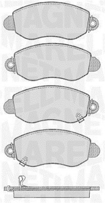 Bromsbeläggsats, Framaxel Magneti marelli 363916060556 MAGNETI MARELLI Bromsbeläggsats, Framaxel Magneti marelli 363916060556 MAGNETI MARELLI