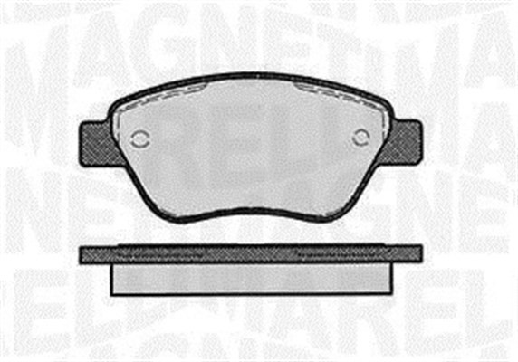 Bromsbeläggsats, Framaxel Magneti marelli 363916060558 MAGNETI MARELLI