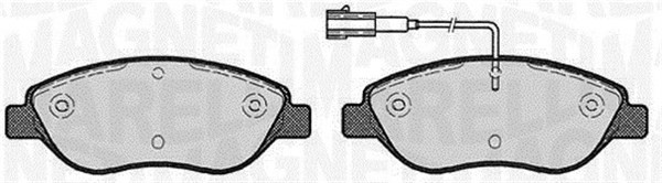 Bromsbeläggsats, Framaxel Magneti marelli 363916060563 MAGNETI MARELLI