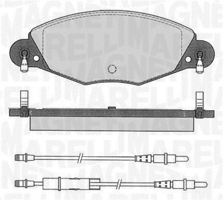Bromsbeläggsats, Framaxel Magneti marelli 363916060564 MAGNETI MARELLI Bromsbeläggsats, Framaxel Magneti marelli 363916060564 MAGNETI MARELLI