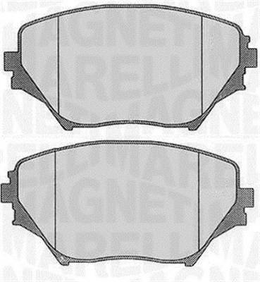 Bromsbeläggsats, Framaxel Magneti marelli 363916060577 MAGNETI MARELLI