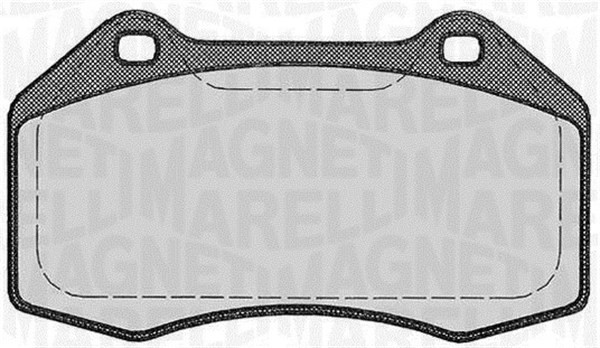 Bromsbeläggsats, Framaxel Magneti marelli 363916060590 MAGNETI MARELLI