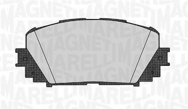 Bromsbeläggsats, Framaxel Magneti marelli 363916060627 MAGNETI MARELLI