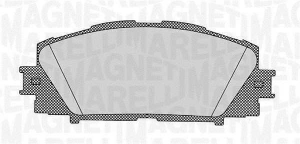 Bromsbeläggsats, Framaxel Magneti marelli 363916060628 MAGNETI MARELLI