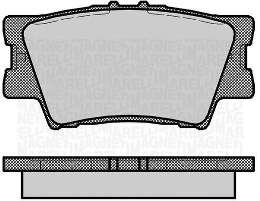 Bromsbeläggsats, Bakaxel Magneti marelli 363916060633 MAGNETI MARELLI