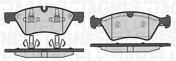 Bromsbeläggsats, Framaxel Magneti marelli 363916060639 MAGNETI MARELLI