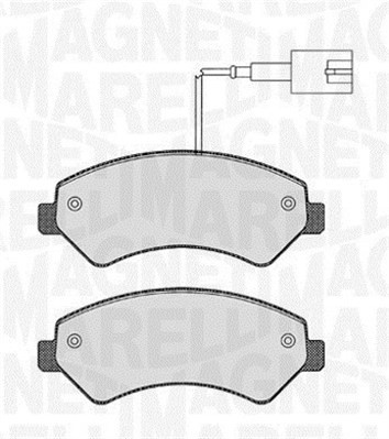 Bromsbeläggsats, Framaxel Magneti marelli 363916060643 MAGNETI MARELLI