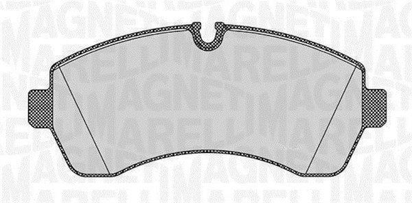 Bromsbeläggsats, Framaxel Magneti marelli 363916060647 MAGNETI MARELLI