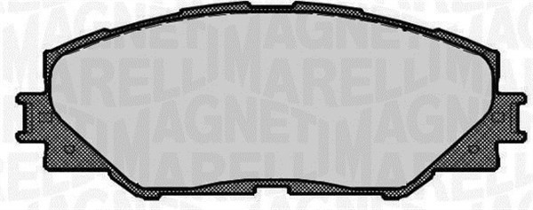 Bromsbeläggsats, Framaxel Magneti marelli 363916060663 MAGNETI MARELLI