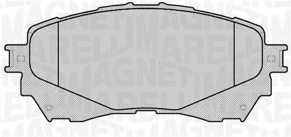 Bromsbeläggsats, Framaxel Magneti marelli 363916060677 MAGNETI MARELLI