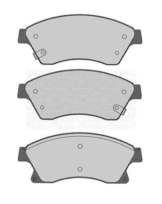 Bromsbeläggsats, Framaxel Magneti marelli 363916060694 MAGNETI MARELLI