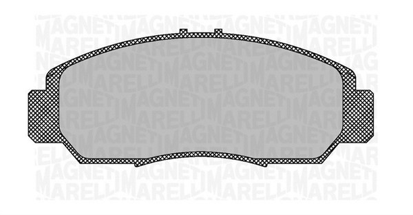 Bromsbeläggsats, Framaxel Magneti marelli 363916060702 MAGNETI MARELLI